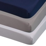 CaSaJa 3-Pack Fitted Crib Sheets Set for Baby Boys, Extra Soft Breathable 9 Deep Mattress Sheet for Standard Toddler Bed 28x52, Cozy Washable Microfiber Nursery Sheets, Navy/Charcoal Gray/Pale Grey