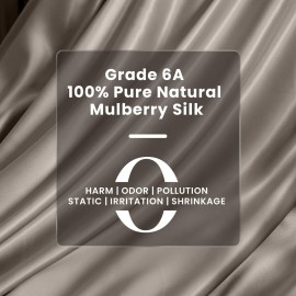 THXSILK Pure Silk Fitted Crib Sheet, Organic Crib Bedding-Ultra Soft, Smooth, 100% Top Grade Mulberry Silk, 28 x 52 x 8 (Grey)