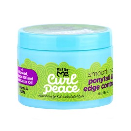 Just For Me Curl Peace Smoothing Ponytail & Edge Control - Finishes & Holds, Contains Flaxseed, Avocado Oil & Black Castor Oil, 5 oz Just For Me Curl Peace Smoothing Ponytail & Edge Control - Finishes & Holds, Contains Flaxseed, Avocado Oil & Black Castor Oil, 5 oz