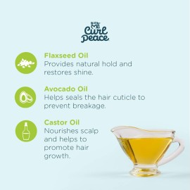 Just For Me Curl Peace Smoothing Ponytail & Edge Control - Finishes & Holds, Contains Flaxseed, Avocado Oil & Black Castor Oil, 5 oz Just For Me Curl Peace Smoothing Ponytail & Edge Control - Finishes & Holds, Contains Flaxseed, Avocado Oil & Black Castor Oil, 5 oz