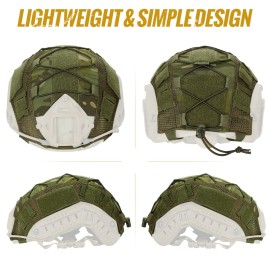 OneTigris Helmet Cover, Tactical Fast Cloth Cover for Ops-Core Fast PJ Helmet in Size M/L, OneTigris PJ Airsoft Helmet in Size M/L(Without Helmet)