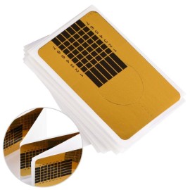 50Pcs/Set Nail Art Form, Extension Nail Art Form For Nail Stickers & Decals Design, Exact Length