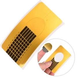 50Pcs/Set Nail Art Form, Extension Nail Art Form For Nail Stickers & Decals Design, Exact Length