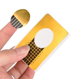 50Pcs/Set Nail Art Form, Extension Nail Art Form For Nail Stickers & Decals Design, Exact Length