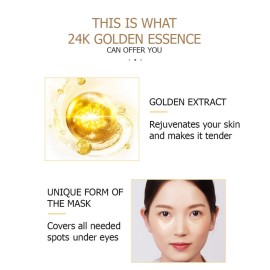 30 Pairs VENZEN Gold Eye Mask Power Crystal Gel Collagen Masks, Great For Anti Aging, Dark Circles & Puffiness (Gold)