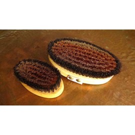 The Original Made in Germany: Large Energy/Ionic Dry Body and Massage Brush with fine Bronze Bristles, Creates rejuvenating, Energizing Oxygen on Your Skin, Body Brush, Exfoliating with Leather Strip