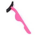 HOYUJI False Eyelash Applicator, Eyelash Extension Tweezers with Silicone Sleeve for Easy Application and Removal of Magnetic Eyelashes - Adjust and Repair (Pink)