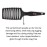 L\'ANGE HAIR Siena Wide Curved Vented Detangle Brush | Nylon Bristles | Best for Tangles and Knots | Ideal for Men and Women | Vented for Airflow | Black