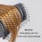 L\'ANGE HAIR Siena Wide Curved Vented Detangle Brush | Nylon Bristles | Best for Tangles and Knots | Ideal for Men and Women | Vented for Airflow | Black