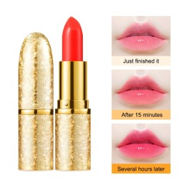 songfir 3 kinds of fruit flavor lasting waterproof temperature color Lip makeup moisturizing cream lipstick red lipstick jelly lipstick songfir 3 kinds of fruit flavor lasting waterproof temperature color Lip makeup moisturizing cream lipstick red lipstick jelly lipstick