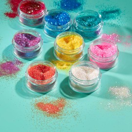 Iridescent Glitter Shakers by Moon Glitter - 100% Cosmetic Glitter for Face, Body, Nails, Hair and Lips - 5g - White Iridescent Glitter Shakers by Moon Glitter - 100% Cosmetic Glitter for Face, Body, Nails, Hair and Lips - 5g - White