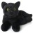 Bearington Collection Lil\' Jinx Black Cat Plush Toy, 8-Inch Realistic Stuffed Animal for Kids