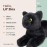 Bearington Collection Lil\' Jinx Black Cat Plush Toy, 8-Inch Realistic Stuffed Animal for Kids