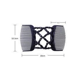 Lovef Retro Wood Double Side Combs Magic Hair Combs Hair Styling Accessories for Women Girls (Retro Smooth)