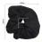 Large Solid Scrunchie - Set of 6-Black White Red