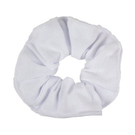 Large Solid Scrunchie - Set of 6-Black White Red