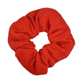 Large Solid Scrunchie - Set of 6-Black White Red