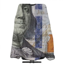 NELife 100 Dollar Bill Haircut Apron Professional Salon Cape Polyester Baber Cape With Adjustable Buckle for Adult NELife 100 Dollar Bill Haircut Apron Professional Salon Cape Polyester Baber Cape With Adjustable Buckle for Adult