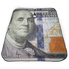 NELife 100 Dollar Bill Haircut Apron Professional Salon Cape Polyester Baber Cape With Adjustable Buckle for Adult