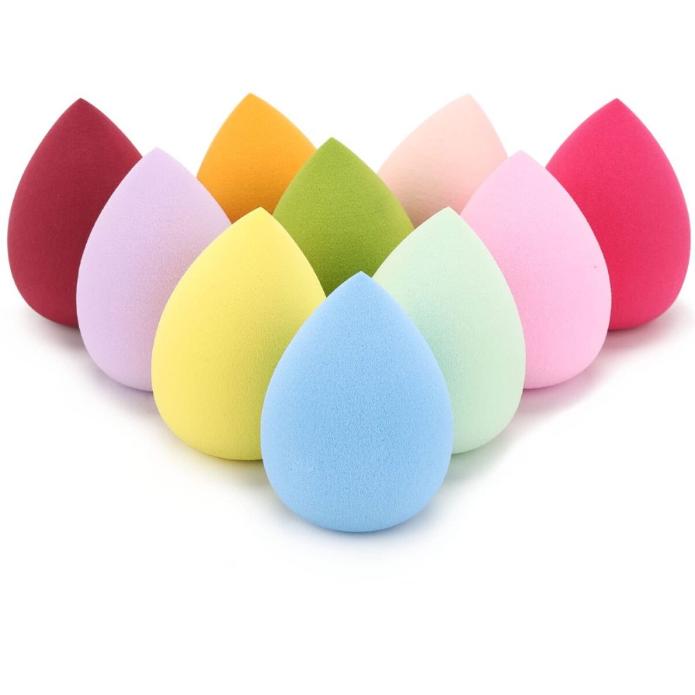 BTYMS 10 Pieces Makeup Sponge Blenders Beauty Sponges Egg Shaped Blending Sponge Foundation Applicator Cosmetic Sponges BTYMS 10 Pieces Makeup Sponge Blenders Beauty Sponges Egg Shaped Blending Sponge Foundation Applicator Cosmetic Sponges