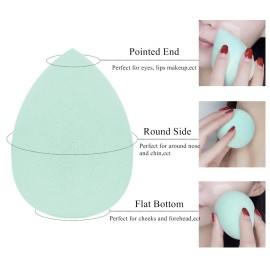 BTYMS 10 Pieces Makeup Sponge Blenders Beauty Sponges Egg Shaped Blending Sponge Foundation Applicator Cosmetic Sponges BTYMS 10 Pieces Makeup Sponge Blenders Beauty Sponges Egg Shaped Blending Sponge Foundation Applicator Cosmetic Sponges