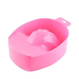 DNHCLL Nail Art Tips Dead-skin Soak Bowl Cleaning Software Care Bowl Manicure Hand Cutin Bubble Hand Bowl Manicure Tools (Pink)