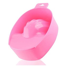 DNHCLL Nail Art Tips Dead-skin Soak Bowl Cleaning Software Care Bowl Manicure Hand Cutin Bubble Hand Bowl Manicure Tools (Pink)
