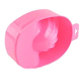 DNHCLL Nail Art Tips Dead-skin Soak Bowl Cleaning Software Care Bowl Manicure Hand Cutin Bubble Hand Bowl Manicure Tools (Pink)