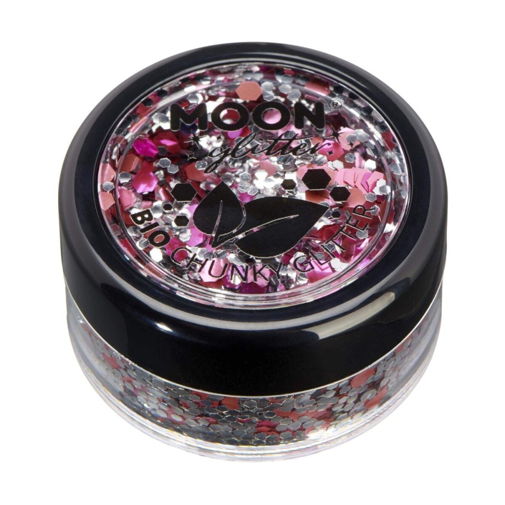 Mystic Bio Biodegradable Eco Chunky Glitter by Moon Glitter - 100% Cosmetic Bio Glitter for Face, Body, Nails, Hair and Lips - 3g - Blossom Mystic Bio Biodegradable Eco Chunky Glitter by Moon Glitter - 100% Cosmetic Bio Glitter for Face, Body, Nails, Hair and Lips - 3g - Blossom