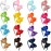 DED 16 Pack Hair Bows Plastic Hair Headband Grosgrain Ribbon Headbands Hair Hoops Hair Accessories for Baby Girls Kid