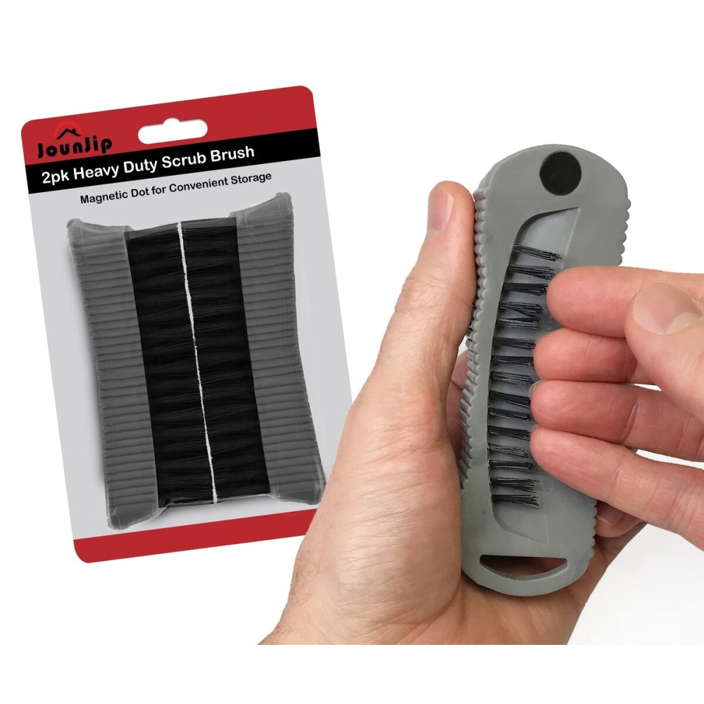 JOUNJIP 2Pack Double Sided Scrub Brush Hand Fingernail Brush for Personal Care & Hygiene, Mechanic, Gardener