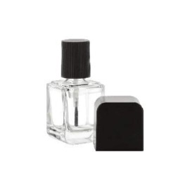 Nakpunar 18 pcs 15 ml Empty Glass Nail Polish Bottles with Brush, Cap and Mixing Aerator ball (18 Bottles)