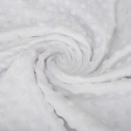 Pro Goleem Baby Soft Minky Dot Blanket with Silky Satin Backing Baby Gifts for Boys and Girls (White, 30 x 40)