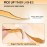 MGER Lash Tweezers for Eyelash Extensions, Hand Calibrated Dolphin-shaped & Curved Tip, False Lash Application Tools, Pack of 2, Gold (Dolphin-shaped Tweezers)