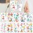 Mermaid Temporary Tattoos(80 designs) - COKOHAPPY Fake Mermaid Assorted Temporary Tattoos For Kids Children Girls Birthday Party Favors Supplies Party Accessories