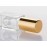 3ml Square Glass Roller Bottle For Essential Oils,Mini Glass Bottles With Stainless Steel Roller Balls,Gold Aluminum Caps Portable Roll-On Vial Aromatherapy Perfume Container-10 Pack