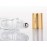 3ml Square Glass Roller Bottle For Essential Oils,Mini Glass Bottles With Stainless Steel Roller Balls,Gold Aluminum Caps Portable Roll-On Vial Aromatherapy Perfume Container-10 Pack