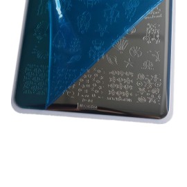 2pcs Sun Moon Star Nail Plates Stamping Set Sea Shell Pattern Stamp Templates Geometry Flowers Nail Art Stamper Plates for DIY Print Manicure Salon Design Gift Supplies 9.5x14.5CM