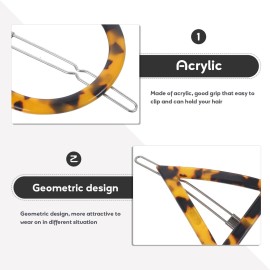 Lurrose 4 Pieces Tortoise Hair Clips Celluloid French Design Barrettes Acrylic Resin Hair Clips Geometric Hair Pins Triangular Circle Leopard Print Barrettes for Women Girls Lurrose 4 Pieces Tortoise Hair Clips Celluloid French Design Barrettes Acrylic Resin Hair Clips Geometric Hair Pins Triangular Circle Leopard Print Barrettes for Women Girls