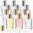 Foraineam 12 Pack 1 oz / 30ml Clear Glass Perfume Bottle, Refillable Empty Fine Mist Atomizer Spray Bottles, Portable Square Atomizer Bottles for Fragrance, Lotion, Essential Oil