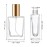Foraineam 12 Pack 1 oz / 30ml Clear Glass Perfume Bottle, Refillable Empty Fine Mist Atomizer Spray Bottles, Portable Square Atomizer Bottles for Fragrance, Lotion, Essential Oil