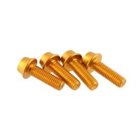 Wolf Tooth Precision Anodized Water Bottle Cage Bolts - 4 Pcs. Gold