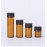AFMNQZ 50Pack Set 3ML Amber Glass Bottle with Orifice Reducer and Cap Small Essential Oil Vials (3ML)