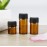 AFMNQZ 50Pack Set 3ML Amber Glass Bottle with Orifice Reducer and Cap Small Essential Oil Vials (3ML)