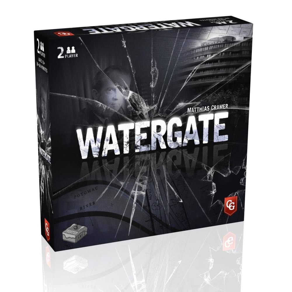 Capstone Games: Watergate, Strategy Board Game, History of Watergate Included, 2-Player Game of The Year 2019, Ages 12 and Up, 30-60 Minute Playtime, Cover Color May Vary