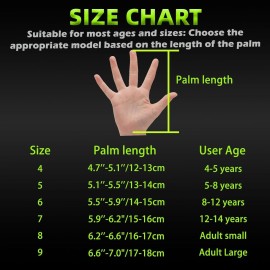 Sportout Kids Goalkeeper Gloves, Soccer Gloves with Double Wrist Protection and Non-Slip Wear Resistant Latex Material to Prevent Injuries (Green, Size 7 Suitable for 12 to 14 Years Old)