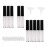 10PCS 1.3ml Clear Black Mini Lip Gloss Tube Empty Lip Balm Containers DIY Cosmetic Bottle