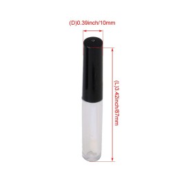 10PCS 1.3ml Clear Black Mini Lip Gloss Tube Empty Lip Balm Containers DIY Cosmetic Bottle