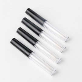 10PCS 1.3ml Clear Black Mini Lip Gloss Tube Empty Lip Balm Containers DIY Cosmetic Bottle