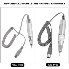 35000RPM Electric Nail Drill Pen with 5 Pin Jack, Nail Drill Handle Handpiece Connector for Manicure Pedicure Machine Accessory Tool